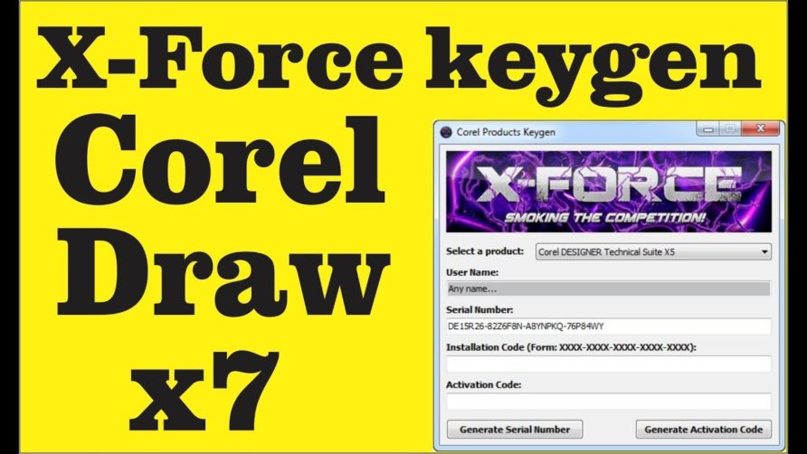download x force keygen coreldraw x7